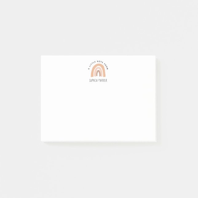 Notas Bloco de Papel e Papel para Meninas do Arco-Íris (Frente)