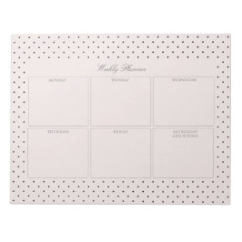 Notas Bloco de papel tearaway grande pontilhado preto ro