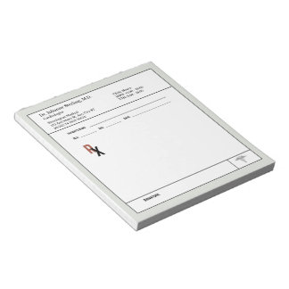Notas Bloco de Receitas Médicas, Blocos de Anotações Méd