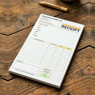 Notas Bloco de Recibo de Nota Fiscal de Venda Formulár