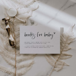 Notas Boho Heart Books Para Cartão De Solicitação De Chá