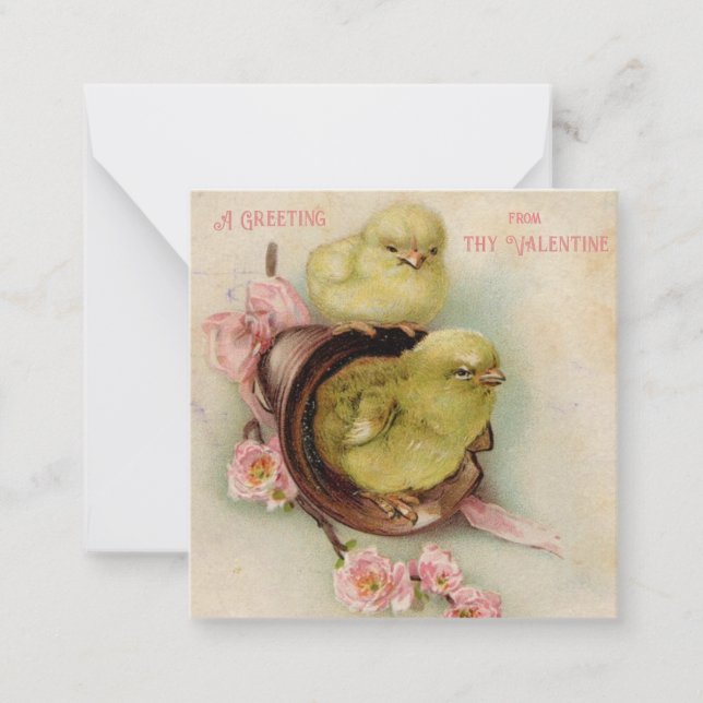 Notas Cartão Antigo de Dia dos Namorados (Frente)