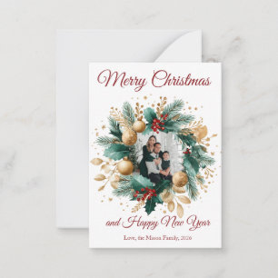 Notas Cartão com fotos Personalizado de Frota de Natal