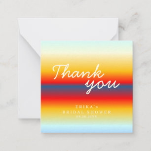Notas Cartão de Agradecimento de Chuva de Presentes de N