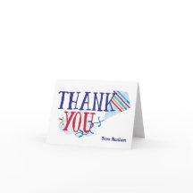 Cartão de Agradecimento de Papagaio de Aquarela