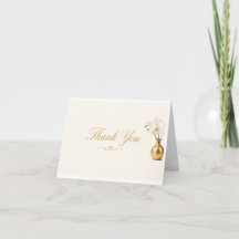 Cartão de Agradecimento Elegante | Luxo Orquídea B