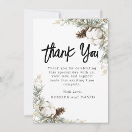 Notas Cartão de Agradecimento Flat Pinecone Spruce