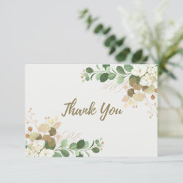 Notas Cartão de Agradecimento Floral Simples