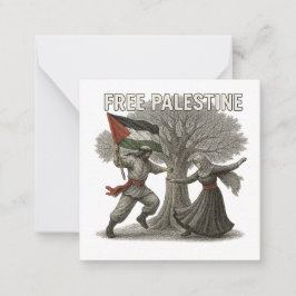 Notas Cartão de Agradecimento Palestina Livre – Mensagem