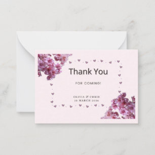 Notas Cartão de Agradecimento Personalizado Flora de C