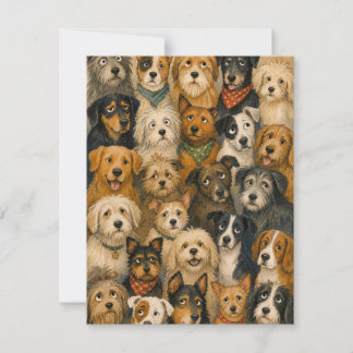 Notas Cartão de Aniversário de Cachorro Fofo para Amante