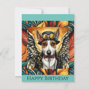 Notas Cartão de aniversário de cão-galinha