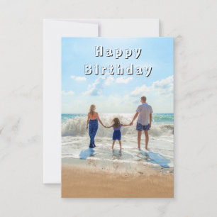 Notas Cartão de Aniversário Personalizável com Foto da F