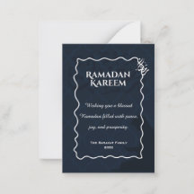 Cartão de Boas Festas Islâmico Elegante Ramadan Ka