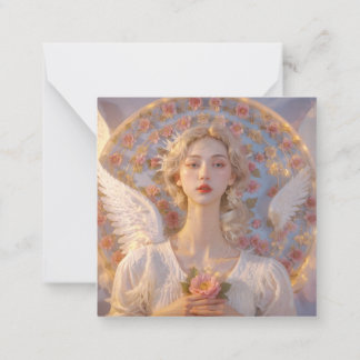 Notas cartão de casamento de um anjo