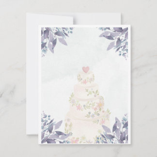 Notas Cartão de casamento simples