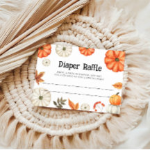 Cartão de Chá de Bebê com Sorteio de Fraldas de Ab