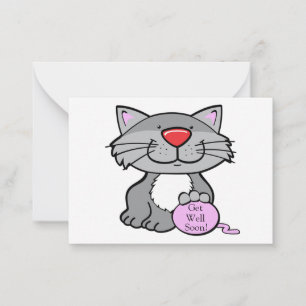 Notas Cartão de condolências de Gato de Cinza