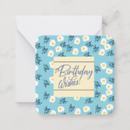 Notas Cartão de Desejos de Aniversário Só para Você