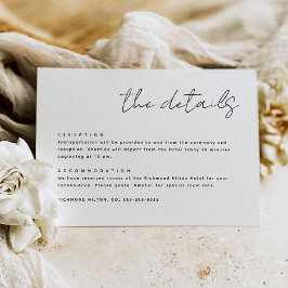 Notas Cartão de Detalhes Simples Minimalista