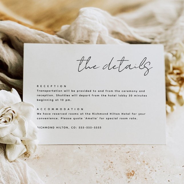 Notas Cartão de Detalhes Simples Minimalista (Criador carregado)