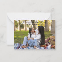 Cartão de Dia das Mães Personalizado com Foto para