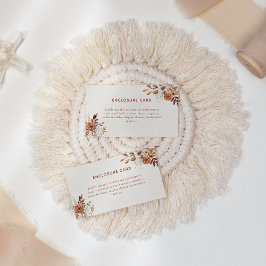 Notas Cartão de Enclausuramento Floral de Terracota Boho