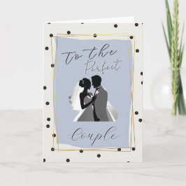 Notas Cartão de Felicitações de Casamento Casal Perfeito