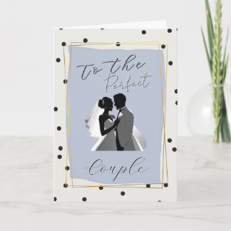 Notas Cartão de Felicitações de Casamento Casal Perfeito