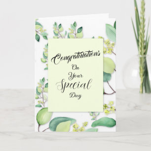 Notas Cartão de Felicitações de Casamento para o Seu Dia
