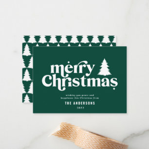 Notas Cartão de Férias de Natal Merry sem foto