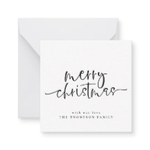 Cartão de Férias de Natal Mínimo
