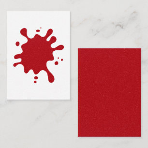 Notas Cartão de Inserção de Empresa do Tomato Red Splat