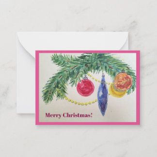 Notas cartão de natal