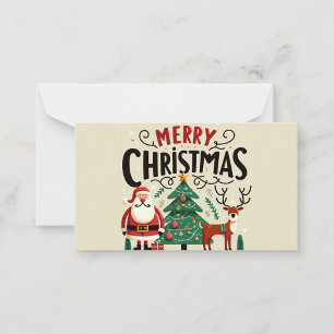 Notas Cartão de Natal com Nota Chata