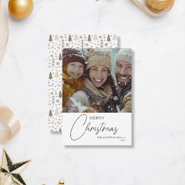 Notas Cartão de Natal de Família com Foto de Feliz Natal