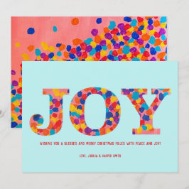 Notas Cartão de Natal de Joy - Confetti