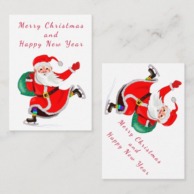 Notas Cartão de Natal do Papai Noel (Frente/Verso)