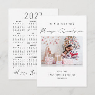 Notas Cartão de Natal Feliz para o Calendário 2026