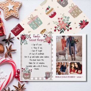 Notas Cartão de Natal para a Colagem da Família Fotográf