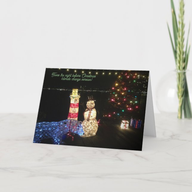 Notas Cartão de Natal para as alterações climáticas (Frente)