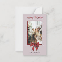 Cartão de Natal Personalizado Arco Vermelho Feliz 