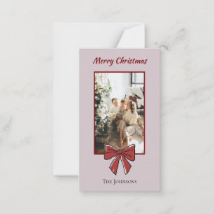 Notas Cartão de Natal Personalizado Arco Vermelho Feliz