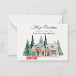 Notas Cartão de Natal Personalizado para Família - Cartã