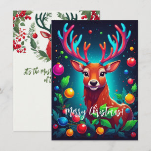 Notas Cartão de Natal "Reindeer & Baubles"