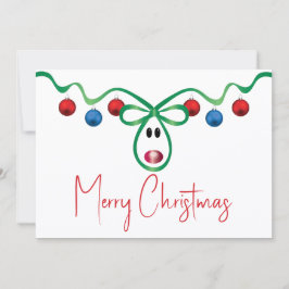 Notas Cartão de Natal Simples Com Texto Personalizado