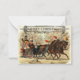 Notas Cartão de Natal - Sleigh
