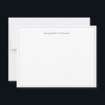 Notas Cartão de Nome de Máquina de Escrever Vintage com<br><div class="desc">Cartão de Nome de Máquina de Escrever Vintage com Borda Preta</div>