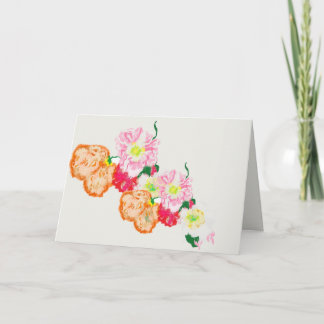 Notas Cartão de Nota: Flores de Papoila