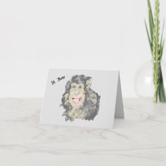 Notas Cartão de Nota: Mundo de Chimpanzé